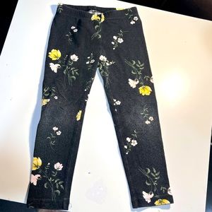 Old navy toddler floral leggings.